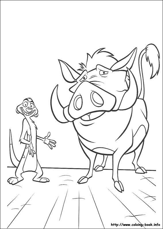 The Lion King coloring picture